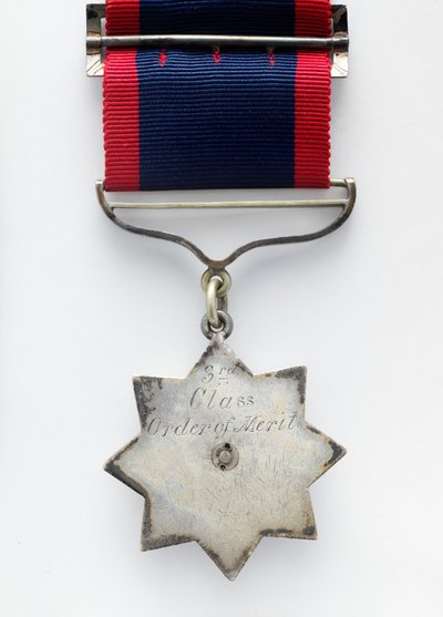 Indian Order of Merit, Military Division, awarded to Havildar Biaz, The Queen