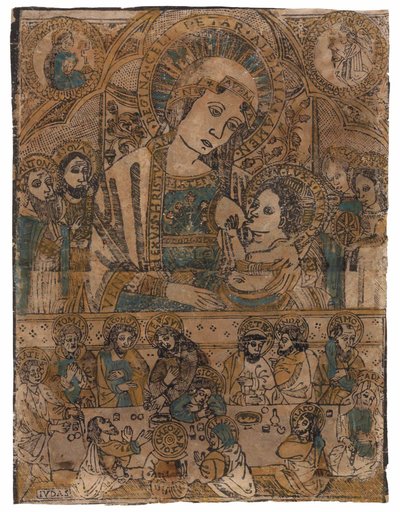 Madonna Lactans with the Last Supper by Northern Italian School