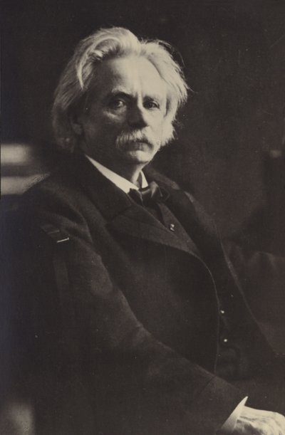 Edvard Grieg, Norwegian composer and pianist (1843-1907) by Norwegian Photographer
