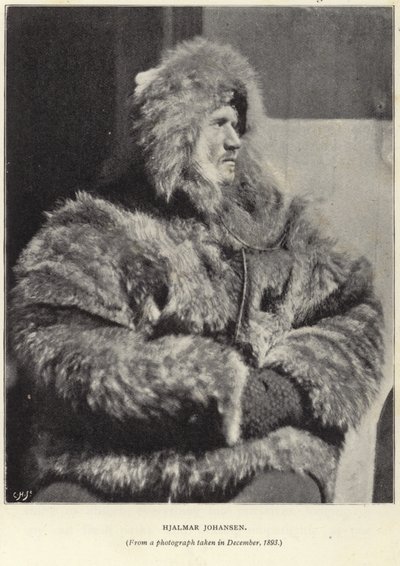 Portrait of Hjalmar Johansen by Norwegian Photographer