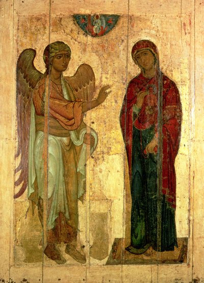 The Ustiug Annunciation by Novgorod School