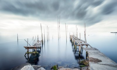 Weathered Dock Calm by Nuno Araujo