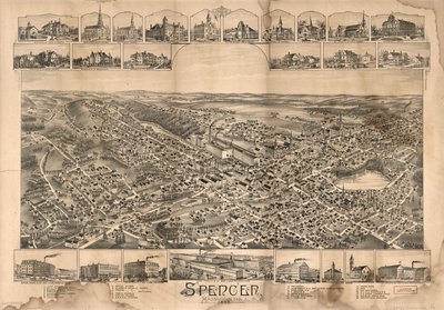 Spencer, Massachusetts, 1892 by O.H. Bailey and Co.