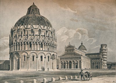 The Baptistry, Cathedral, and Leaning Tower of Pisa by O Schulz