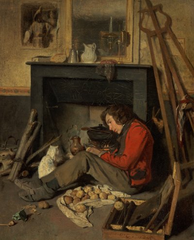 Interior of a Studio by Octave Tassaert