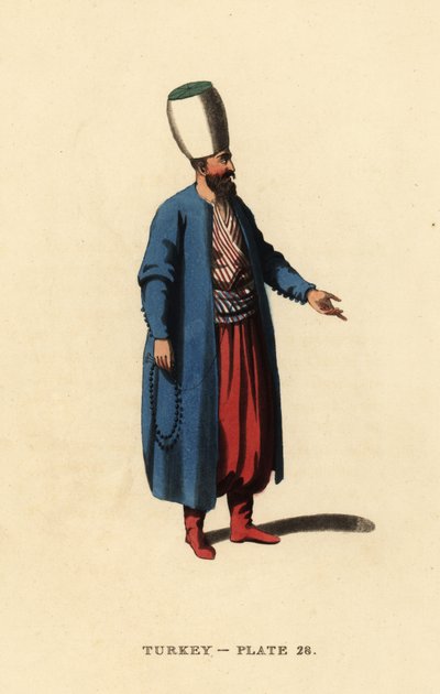 Officer of the Janissaries or Ottoman infantry by Octavian (after) Dalvimart