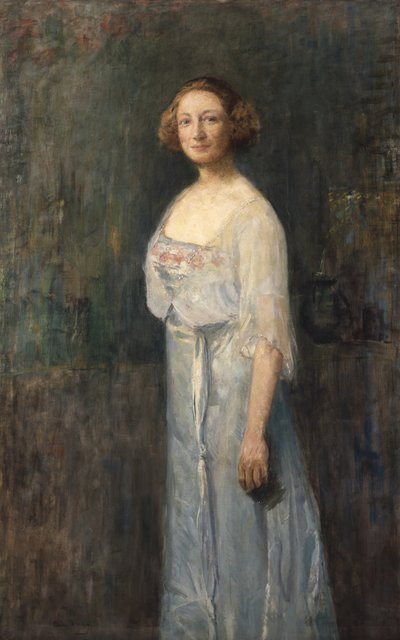 Actress Johanne Dybwad (1867-1950) by Oda Krohg