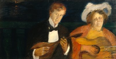 Night Birds, Bokken Lasson and Sten Drewsen by Oda Krohg