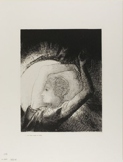 A Woman Clothed With the Sun, plate 6 of 12 by Odilon Redon
