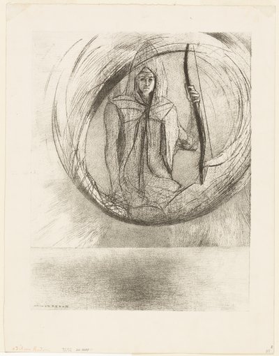 And Beyond, the Astral Idol, the Apotheosis (plate 2 of 6) by Odilon Redon