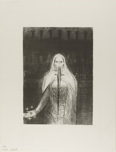 And He Had in His Right Hand Seven Stars; and Out of His Mouth Went a Sharp Two-Edged Sword, Plate 1 of 12 by Odilon Redon