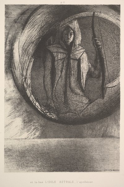 And Over There, the Astral Idol, the Apotheosis by Odilon Redon