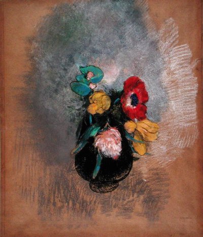 Anemones and Tulips by Odilon Redon