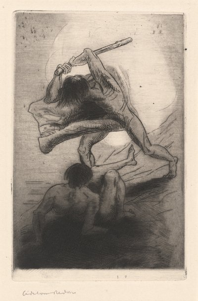 Cain and Abel by Odilon Redon