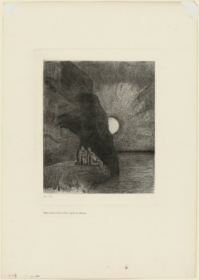 Ceaselessly by my side the demon stirs, plate 7 from Charles Baudelaire