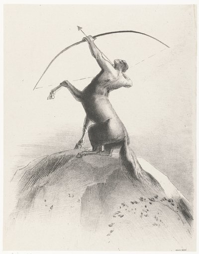 Centaur Aiming at the Sky by Odilon Redon