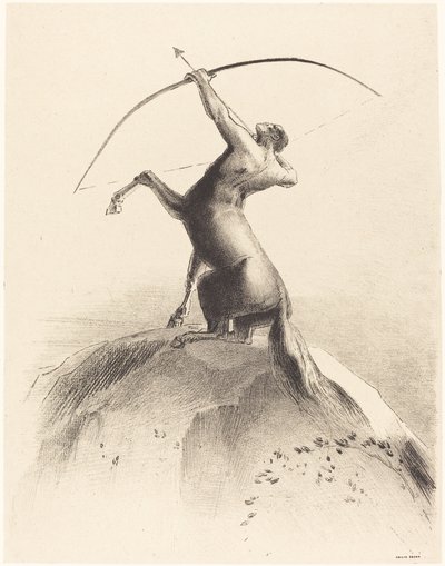 Centaur Aiming at the Clouds by Odilon Redon