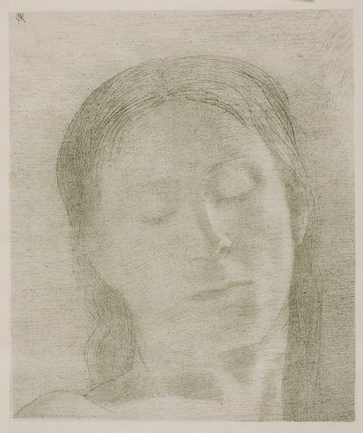 Closed Eyes by Odilon Redon