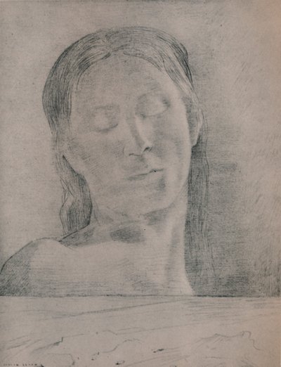 Closed Eyes by Odilon Redon