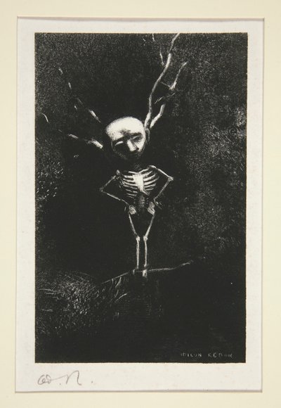 In the Maze of Branches the Pale Figure Appeared, from the Series The Juror by Odilon Redon