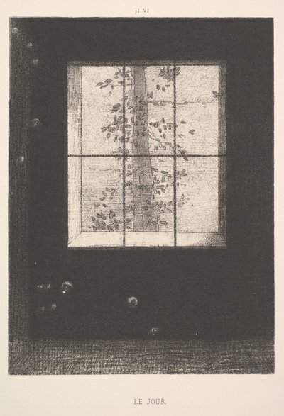 Day, from the series, Dreams, plate VI, 1891 by Odilon Redon