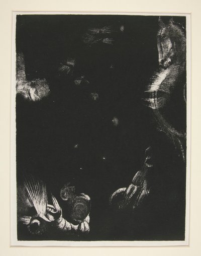Various Peoples Inhabit the Lands of I by Odilon Redon