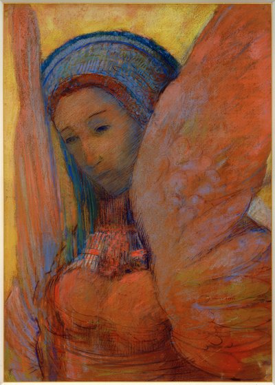 The Lyre (Sphinx) by Odilon Redon