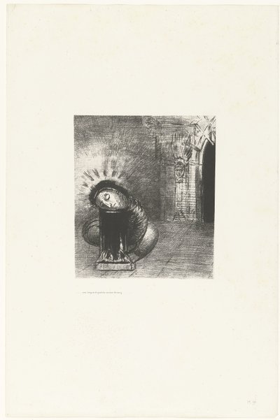 A Long Doll the Color of Blood (Temptation of Saint Anthony series) by Odilon Redon
