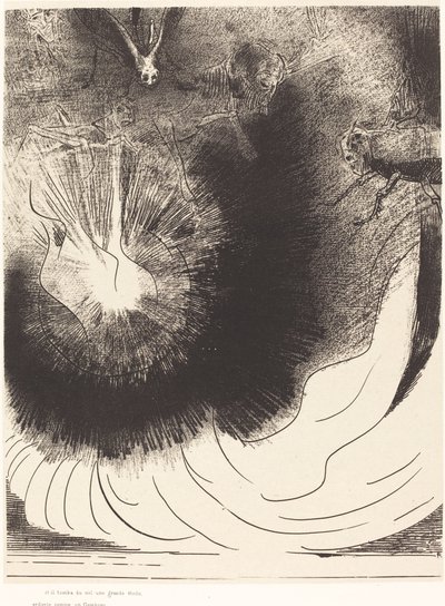 And There Fell a Great Star from Heaven Burning as It Were a Lamp by Odilon Redon