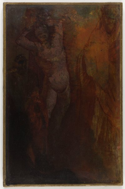 Composition with Three Figures (Flagellation?) by Odilon Redon