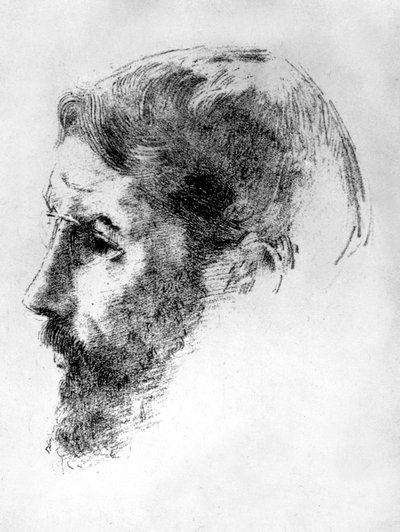 French painter Pierre Bonnard in 1902, lithography by Odilon Redon by Odilon Redon
