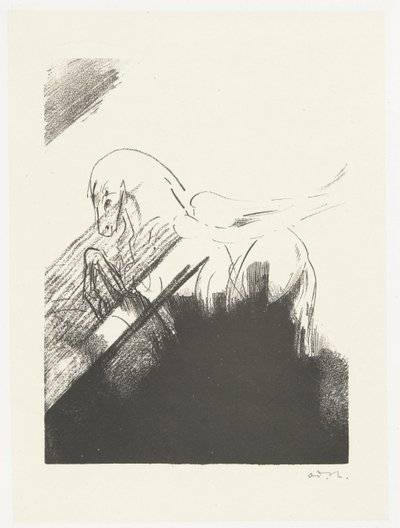 Winged Horse by Odilon Redon