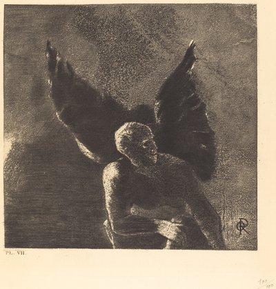 Glory and Praise to You, Satan, in the Heights of Heaven, Where You Reigned, and in the Depths of Hell, Where, Vanquished, You Dream in Silence! by Odilon Redon
