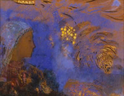 Head of a Woman by Odilon Redon