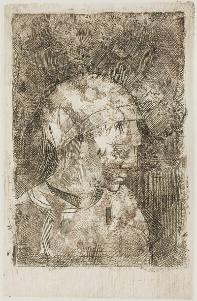 Head of a Young Girl by Odilon Redon