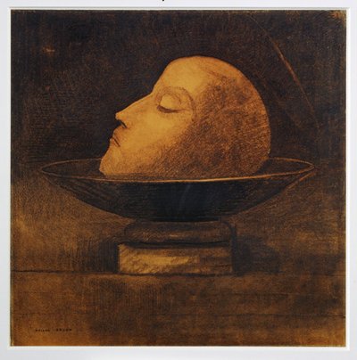Head of a Martyr in a Bowl by Odilon Redon