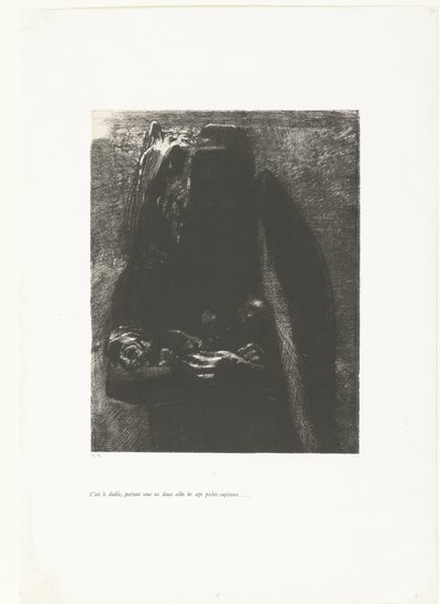 It is the devil, carrying the seven deadly sins on his wings (series title: Temptation of Saint Anthony) by Odilon Redon