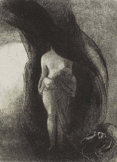 I am Still the Great Isis! Nobody Has Ever Yet Lifted My Veil! My Offspring is the Sun!, Plate 16 of 24 by Odilon Redon