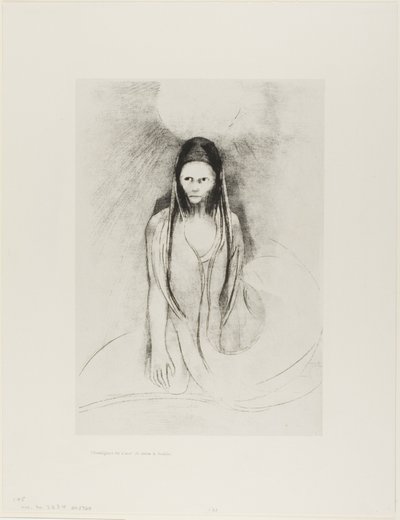 Intelligence was Mine! I Became the Buddha, plate 12 of 24 by Odilon Redon