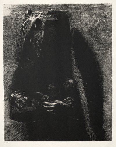It Is the Devil, Bearing Beneath His Two Wings the Seven Deadly Sins by Odilon Redon