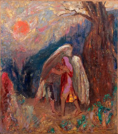 Jacob and the Angel by Odilon Redon