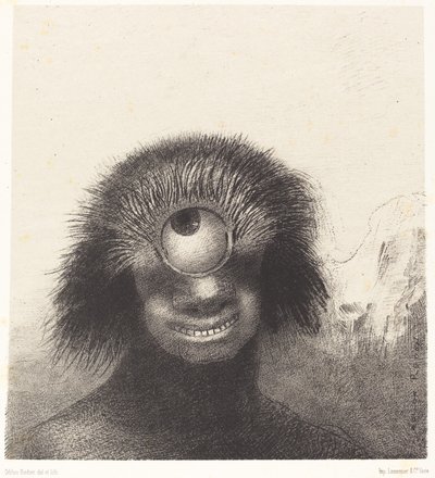 The Deformed Polyp Floated on the Shores, a Sort of Smiling and Hideous Cyclops by Odilon Redon