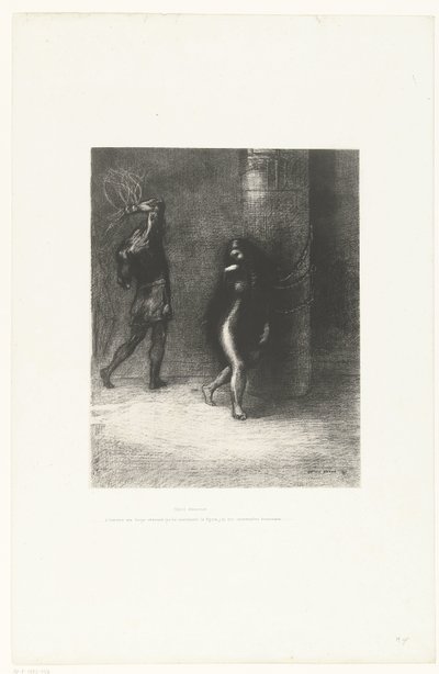 Under the Long Hair Covering Her Face, I Thought I Recognized Ammonaria by Odilon Redon