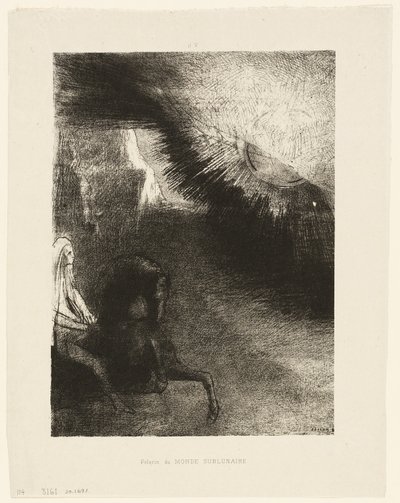 Pilgrim of the Sublunary World, plate 5 of 6 by Odilon Redon