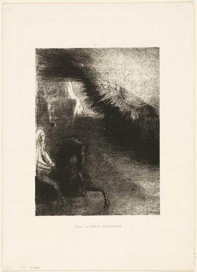 Pilgrim of the Sublunary World, Plate 5 of 6 by Odilon Redon