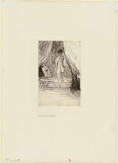 Pleasure, Elastic Phantom!, plate 5 of 9 by Odilon Redon