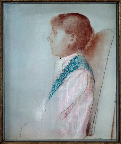 Portrait of Madame Odilon Redon by Odilon Redon