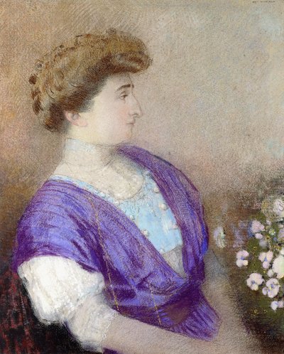 Portrait of the Marquise de Gonet by Odilon Redon