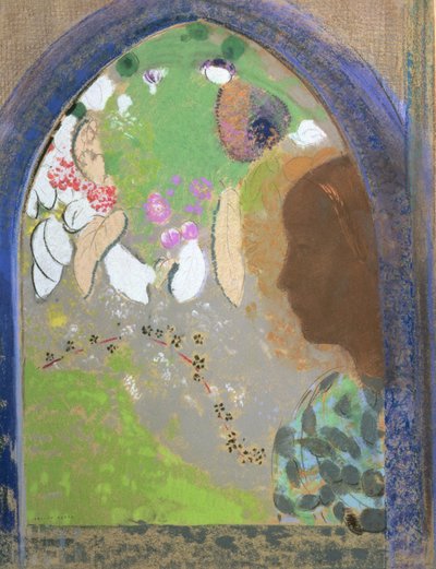 Profile of a Woman at a Window by Odilon Redon