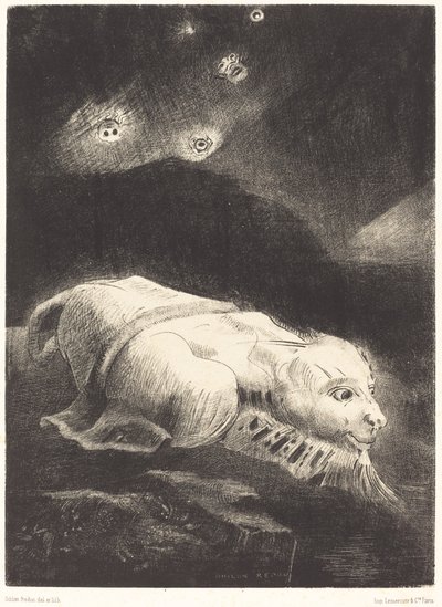 When Life Was Awakening in the Depths of Obscure Matter by Odilon Redon
